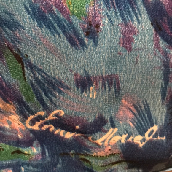 Monet Water Lilies Silk Scarf - Picture 4 of 8